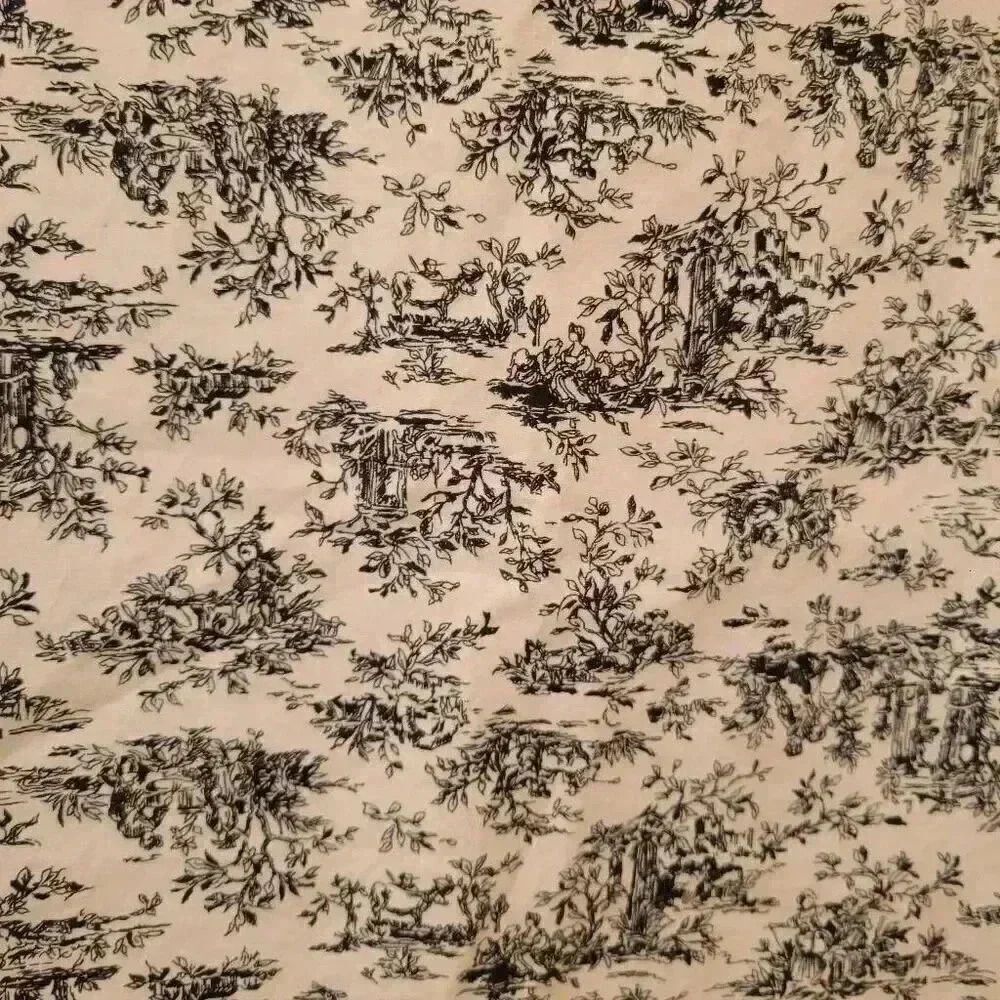 Gap Women's White & Black Floral Cotton/Spandex Straight Pencil Skirt - Picture 8 of 9